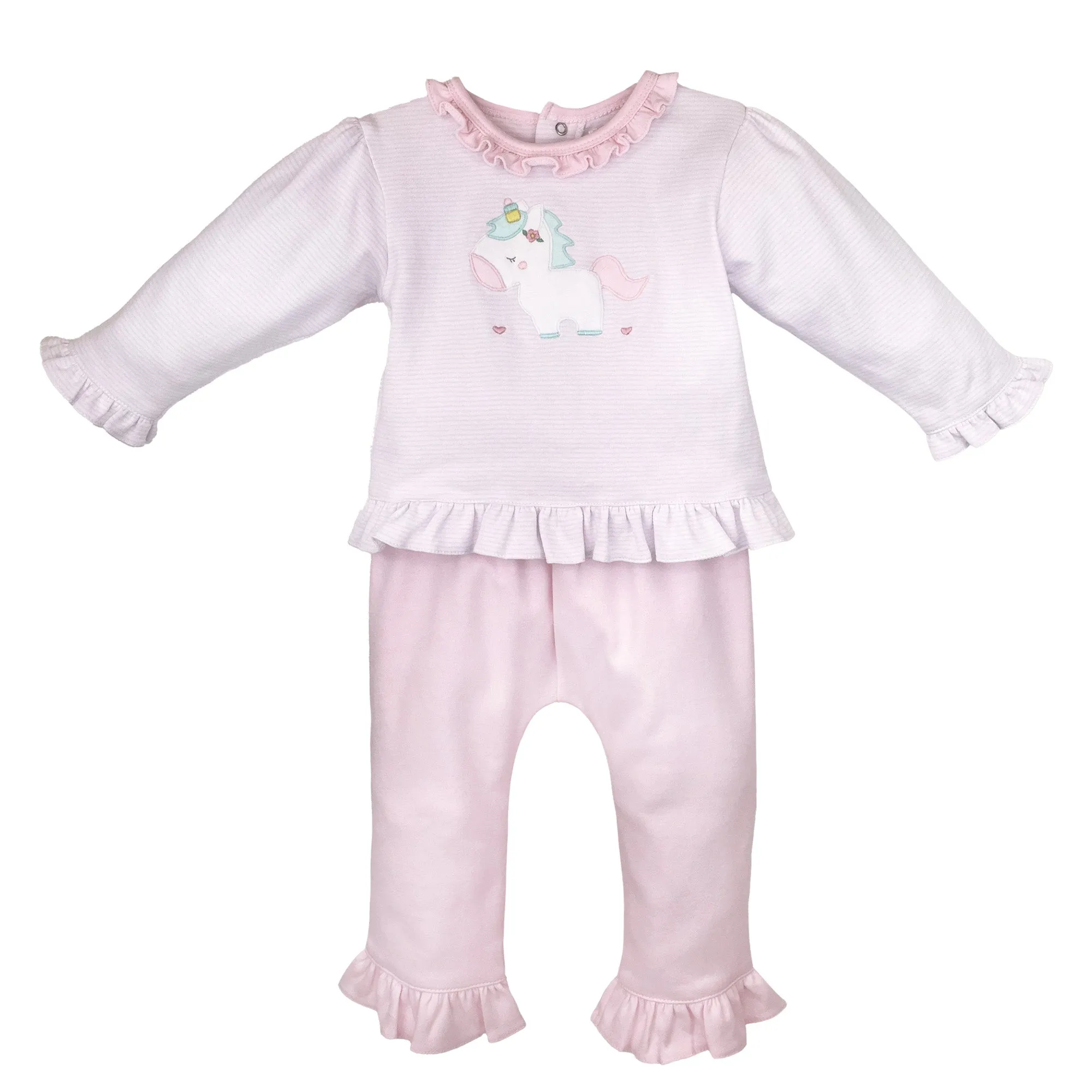 2 Piece Girls Unicorn Top & Pants