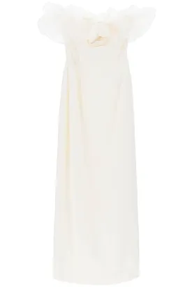 Alessandra Rich strapless dress with organza details