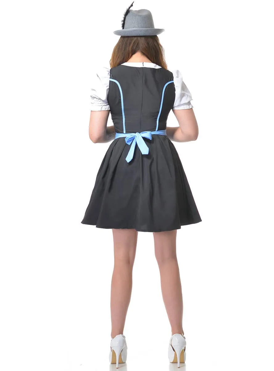 Bavarian Beer Wench Womens Blue Plus Size Oktoberfest Costume