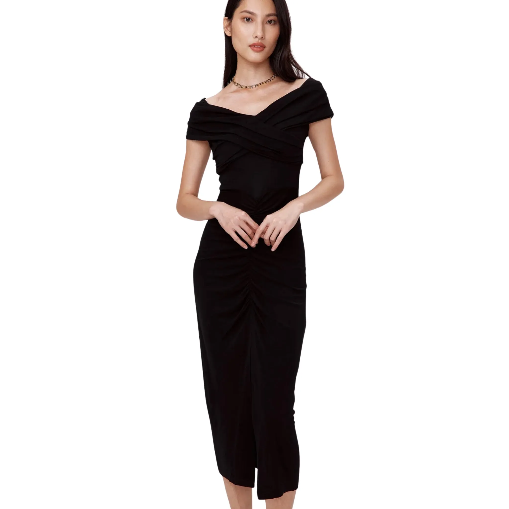 Black Stephen Midi Dress