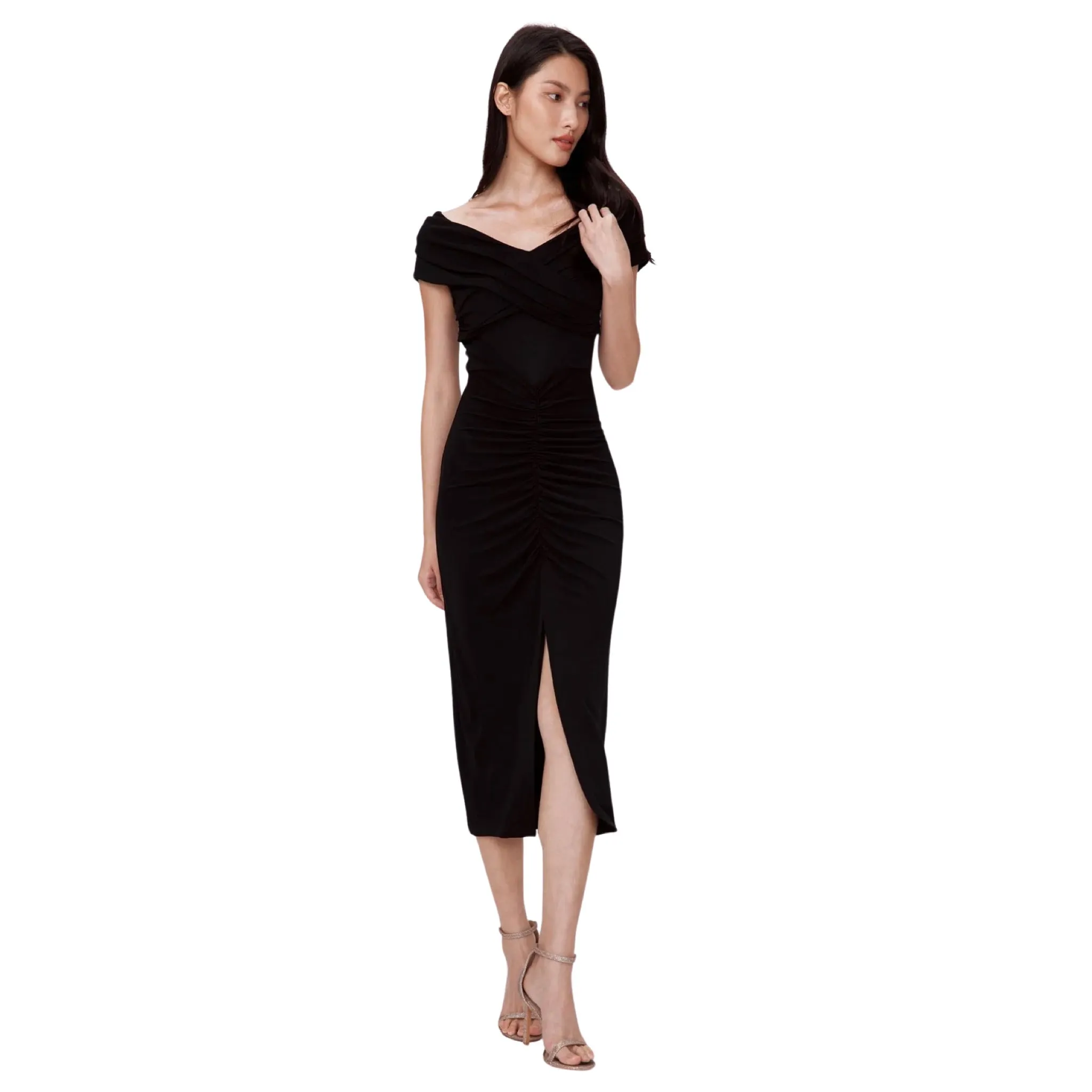 Black Stephen Midi Dress