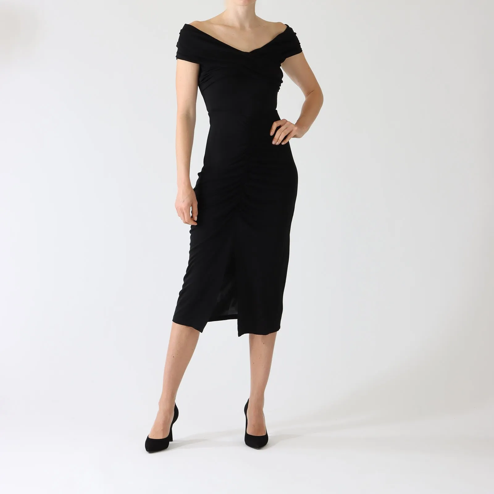 Black Stephen Midi Dress