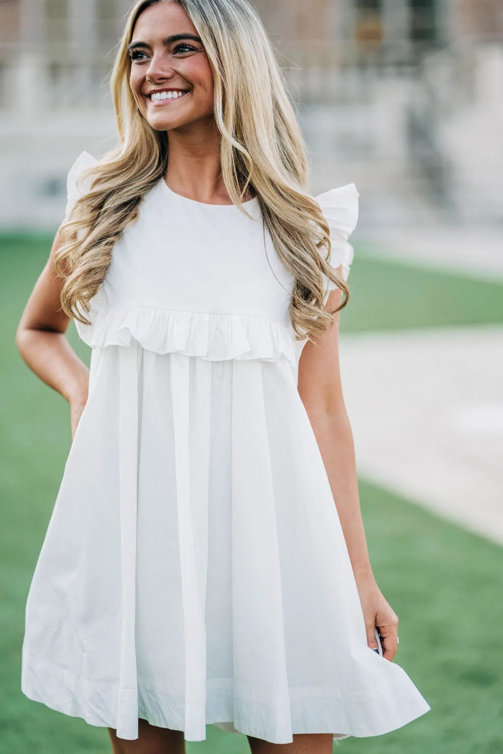 Brinley Mini Dress - White