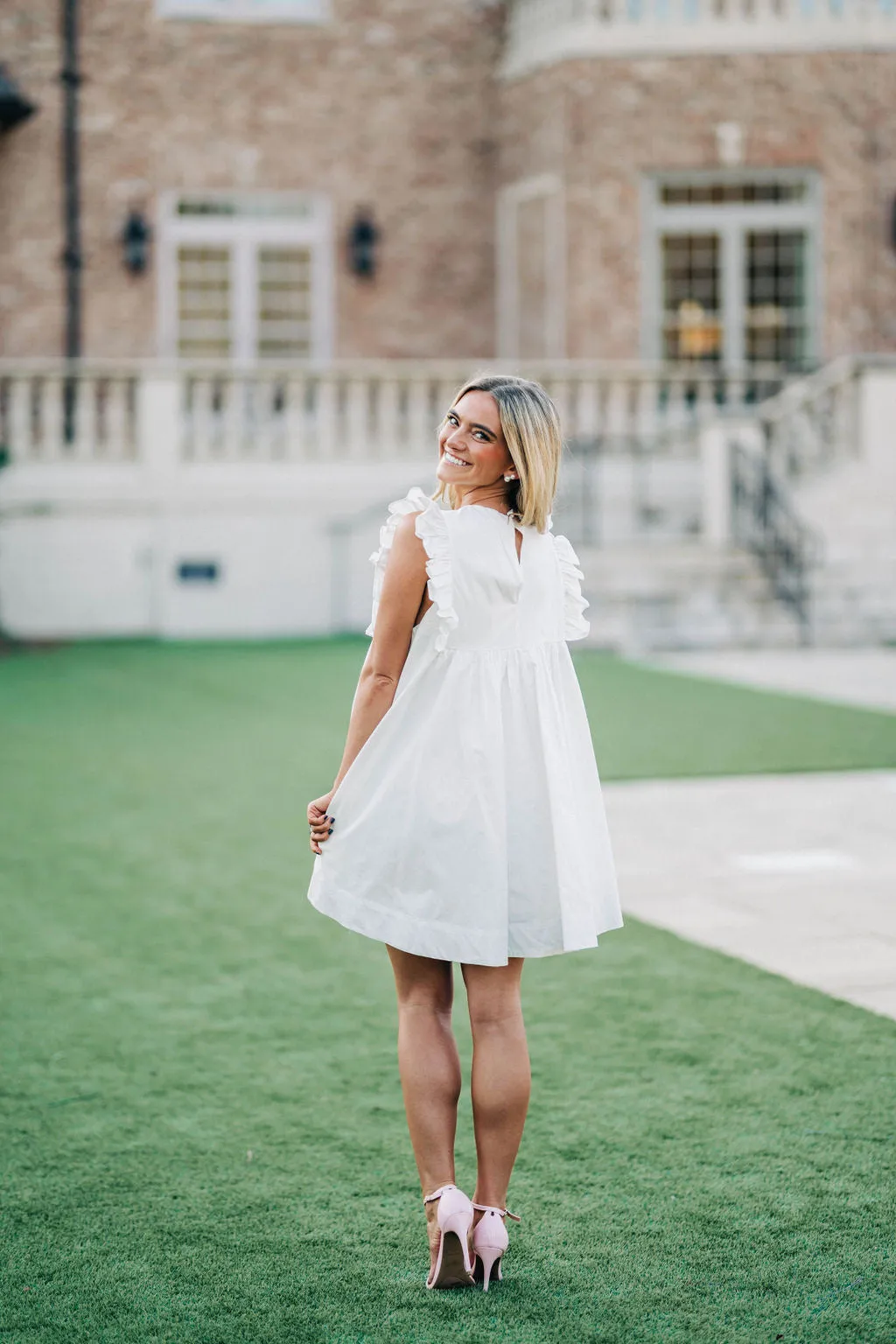 Brinley Mini Dress - White