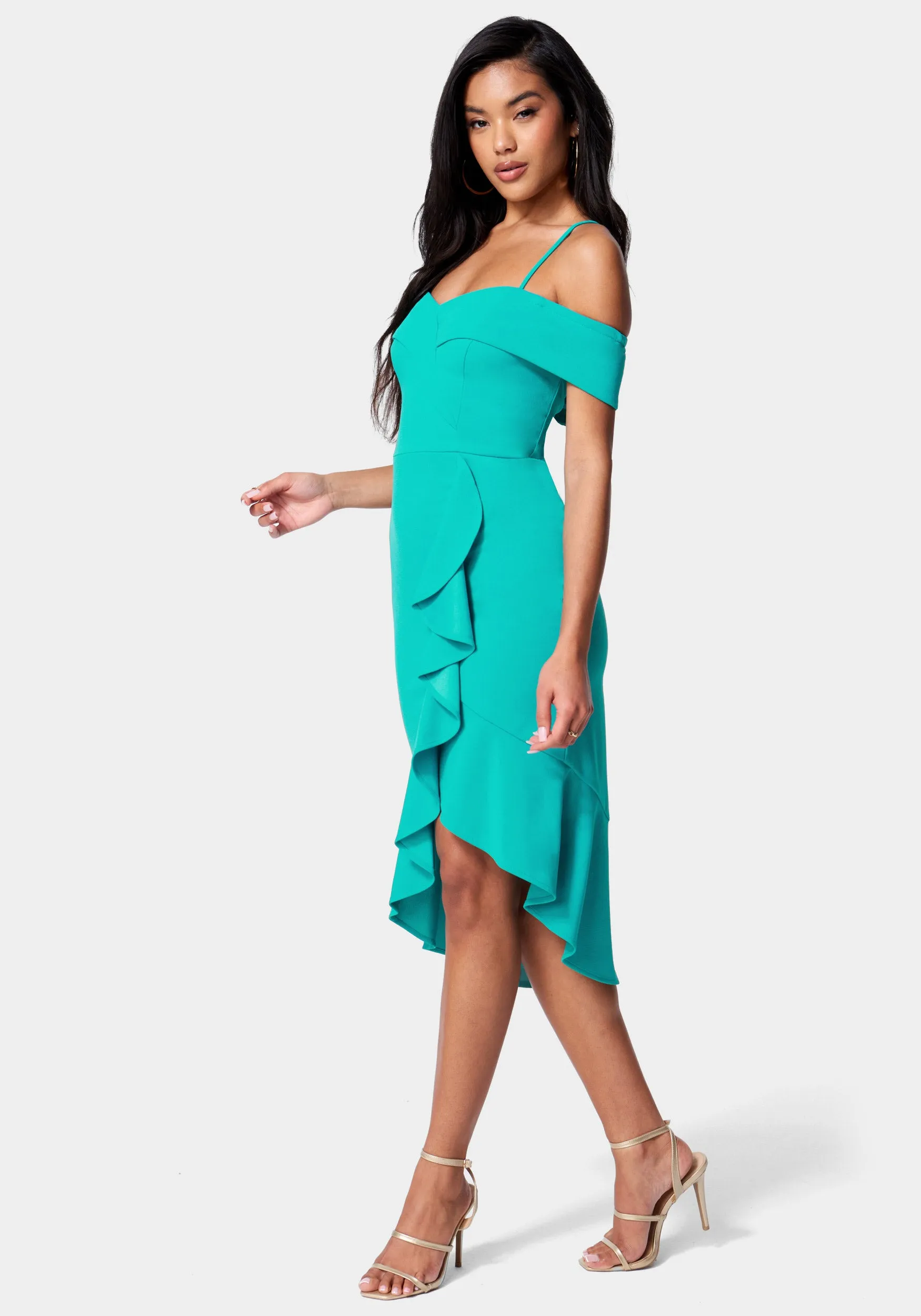 Cascade Ruffle Flounce Dress