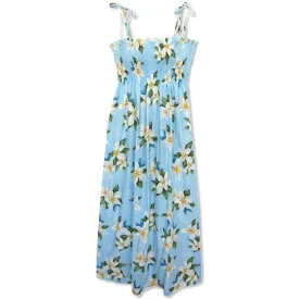 Escape Blue Maxi Hawaiian Dress