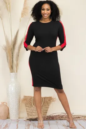 HH433X-SD - LONG SLEEVE MINI DRESS