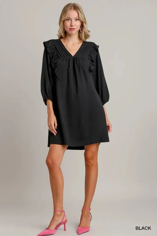 Little Black Umgee Ruffle Dress