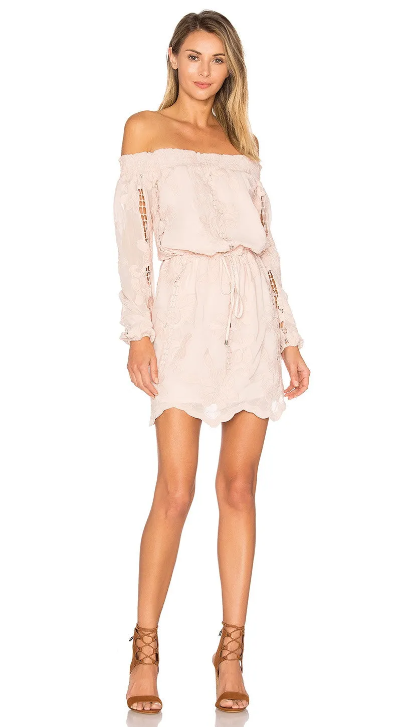 Lovers   Friends Kory Off Shoulder Dress Nude