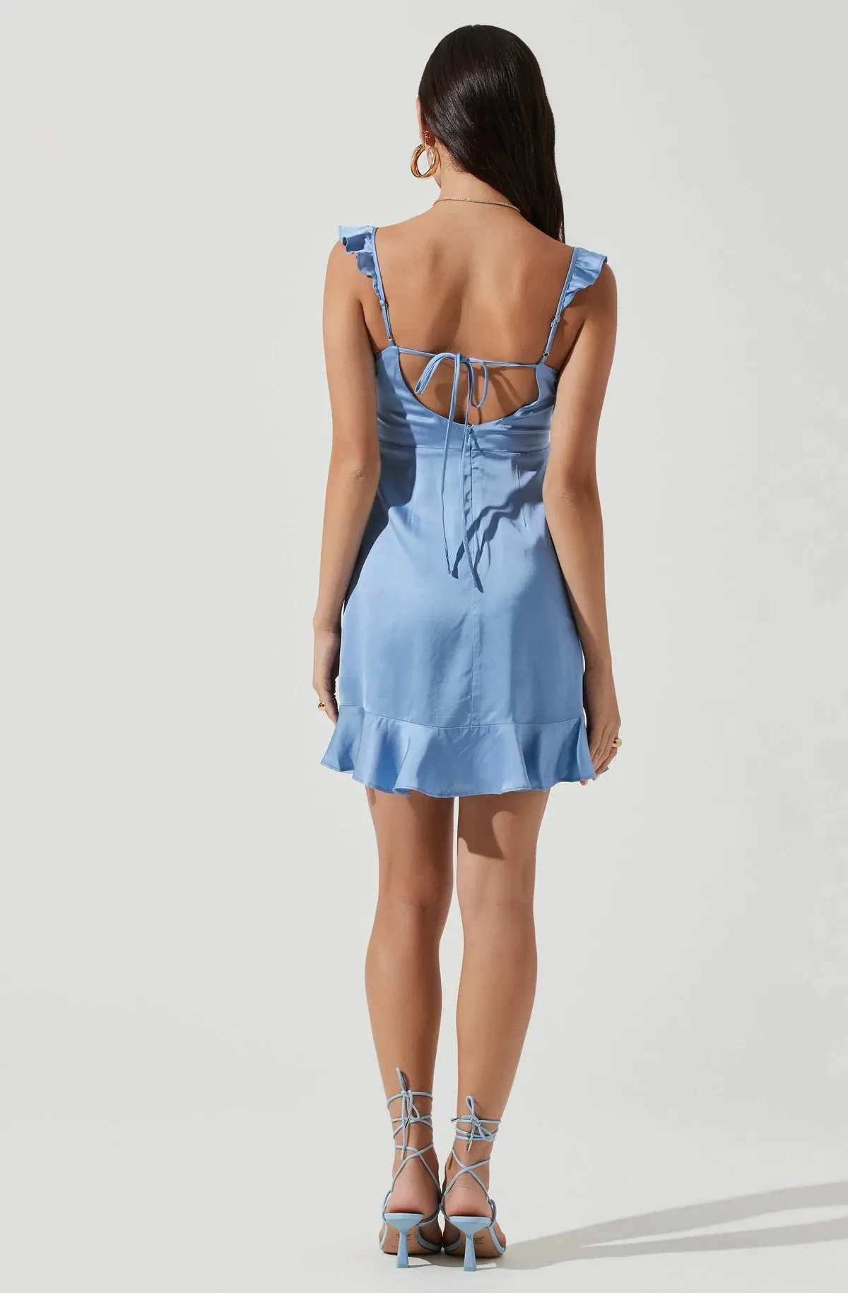 MARLA RUFFLE MINI DRESS