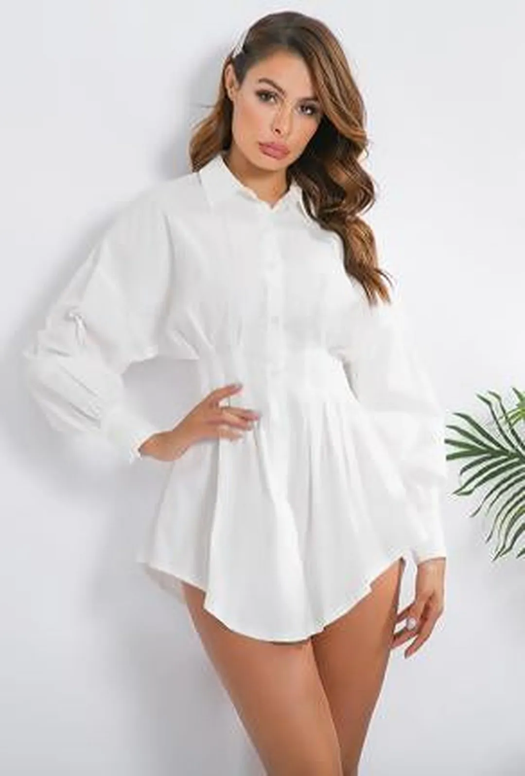 MASHAEL - BUSTIER SHIRT DRESS