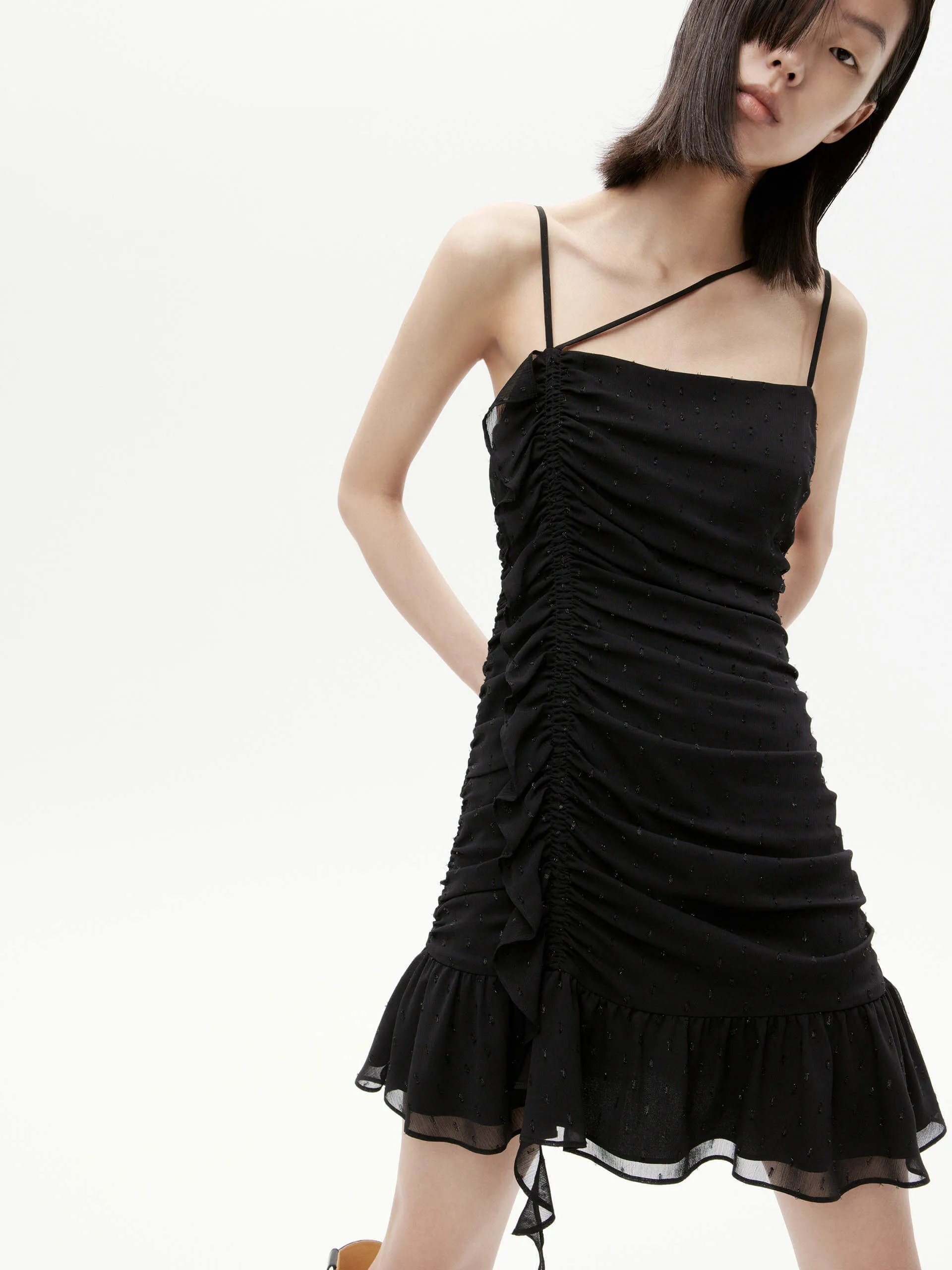 Pleated Detail Cami Dress