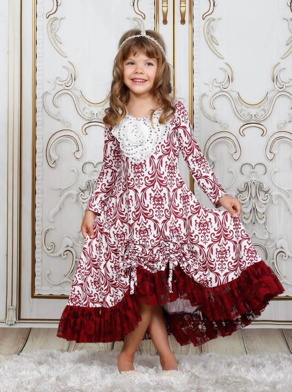 Ready To Dance Hi-Lo Drawstring Dress