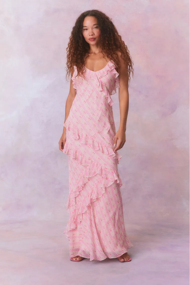 Rialto Fragrance Print Maxi Dress