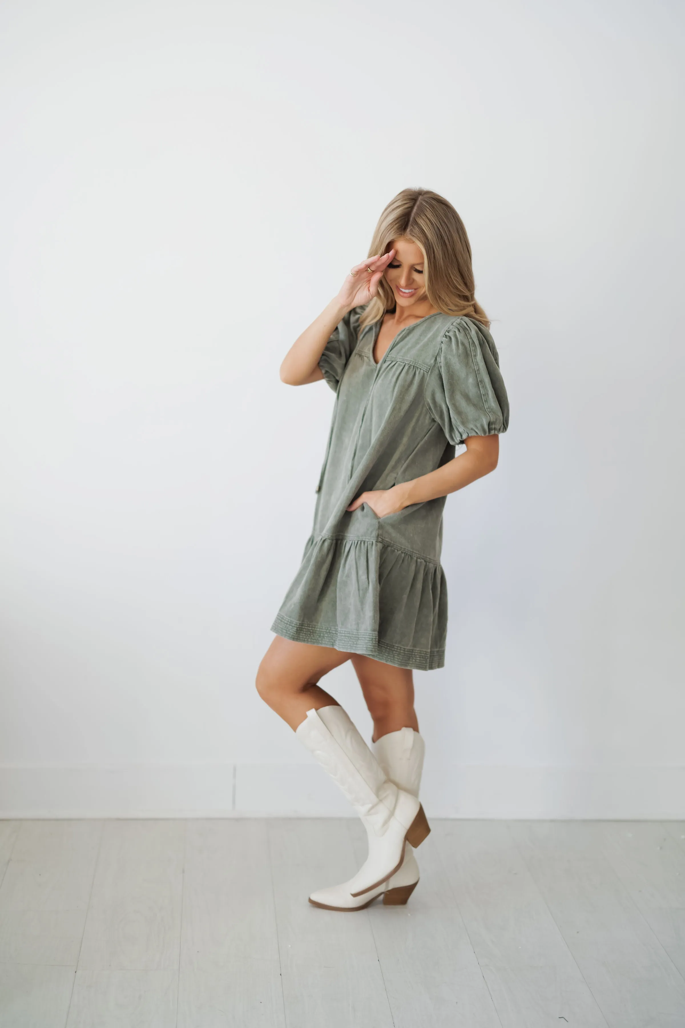 Riley Dress - Olive