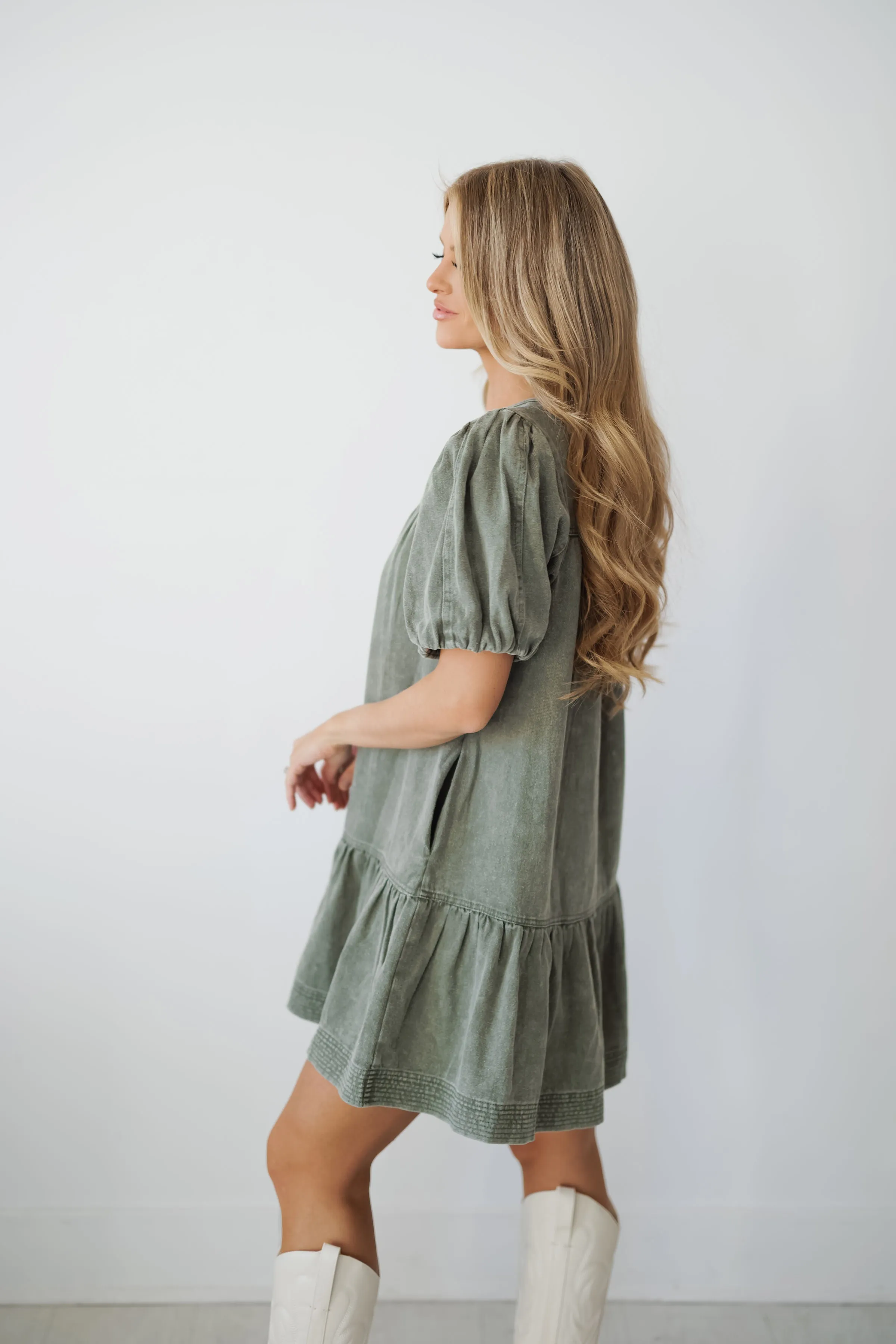 Riley Dress - Olive