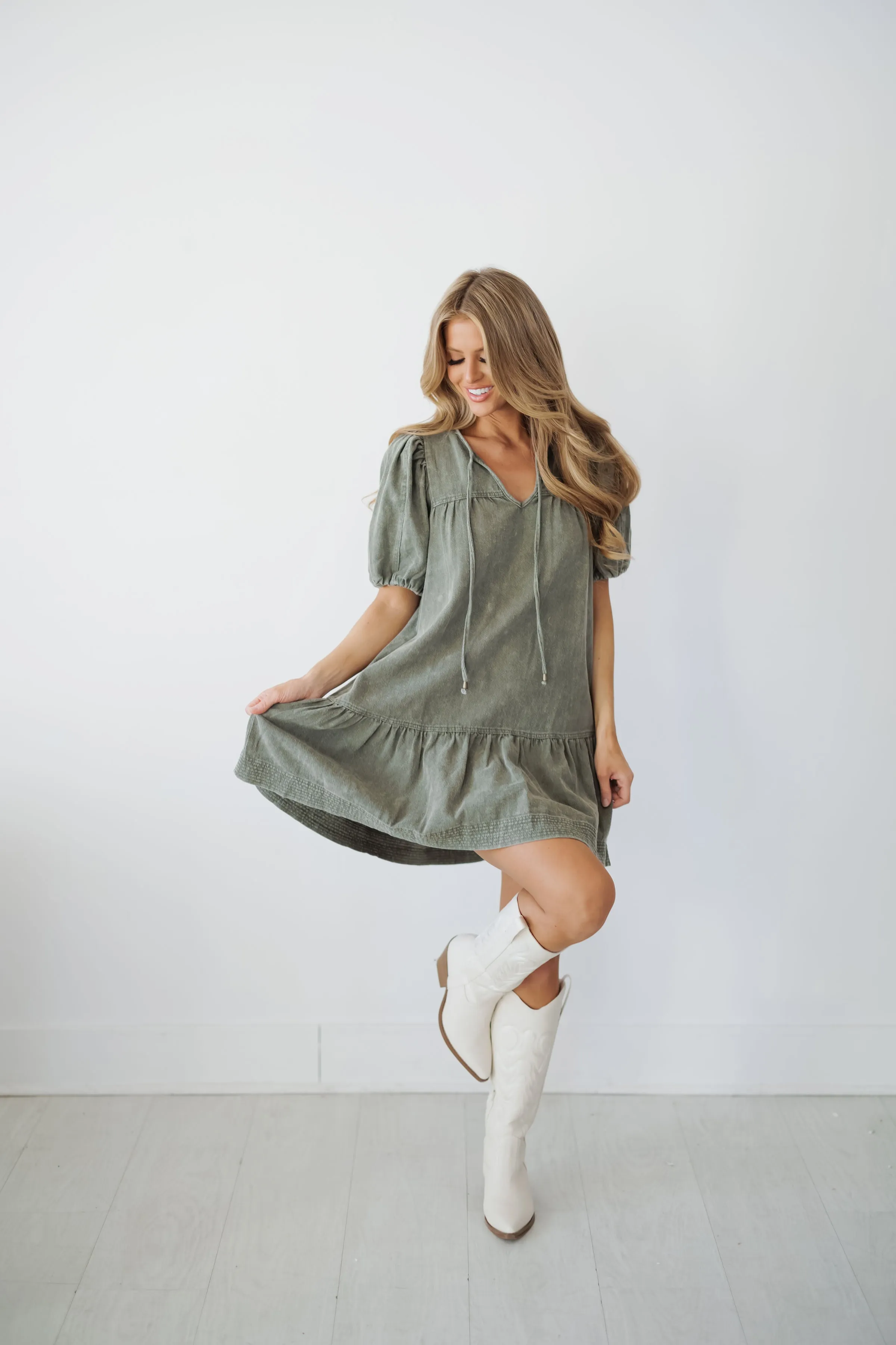 Riley Dress - Olive