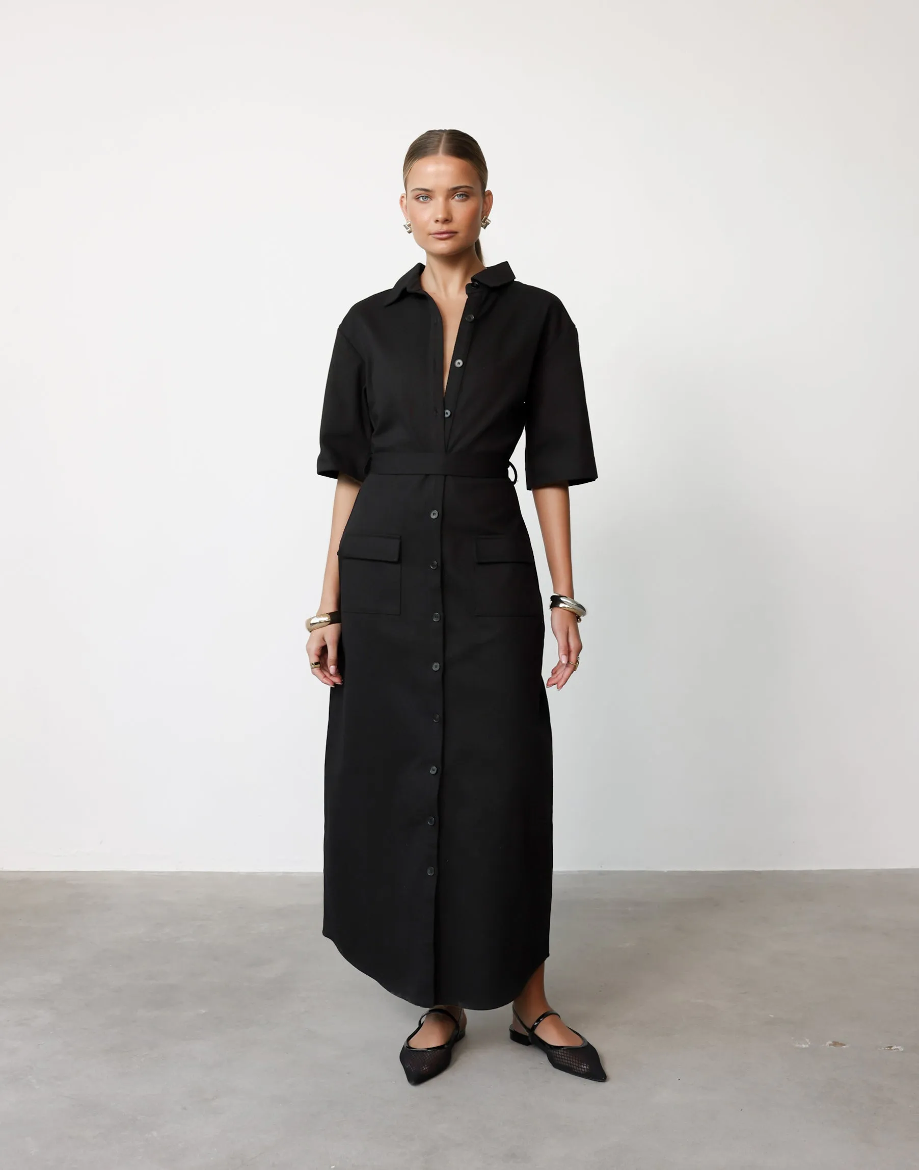 Roxy Maxi Dress (Black)