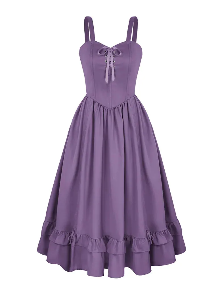 Sexy Cross straps Boned Length Adjustable Swing Dress