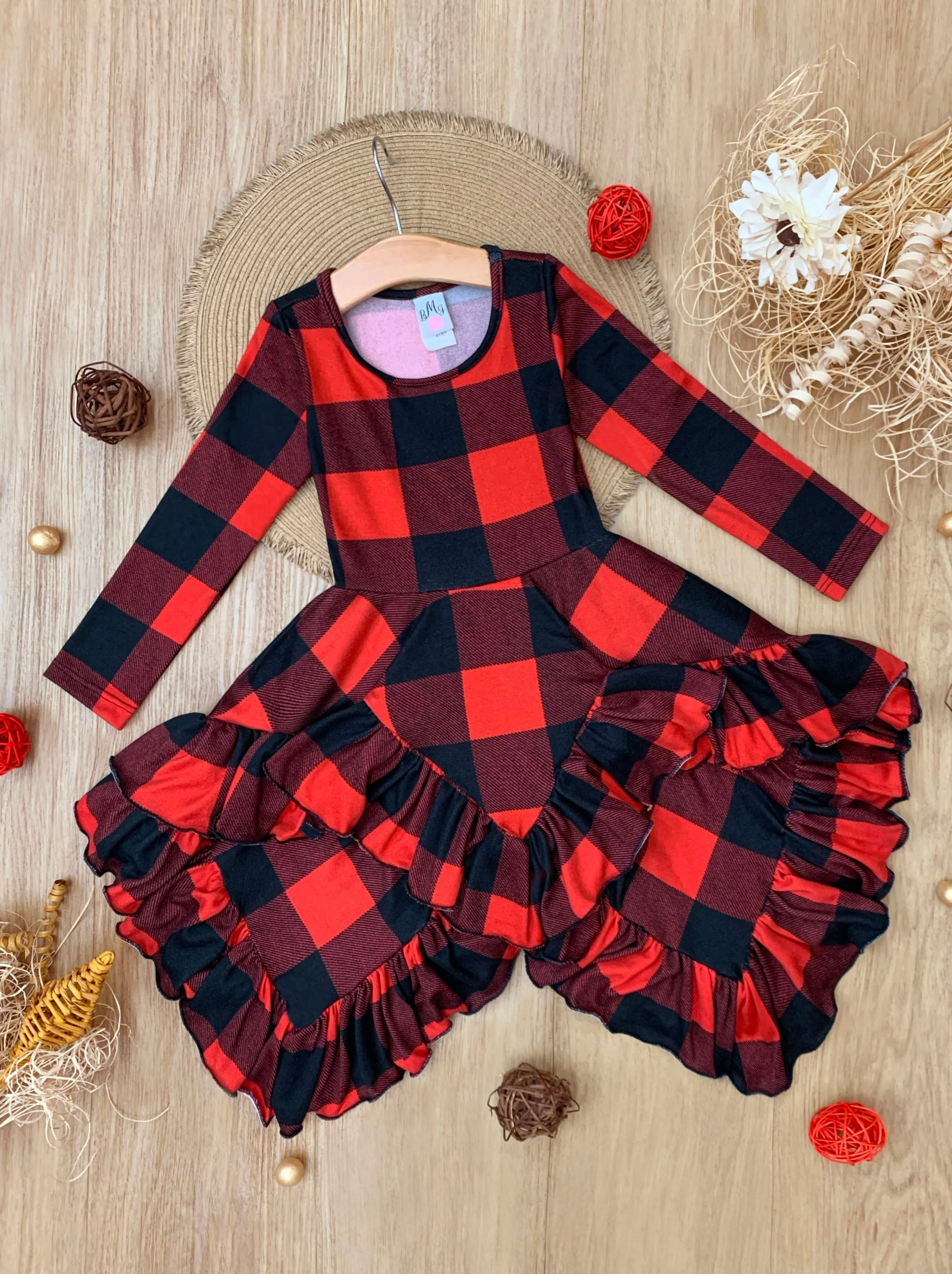 Style Queen Buffalo Plaid Tunic