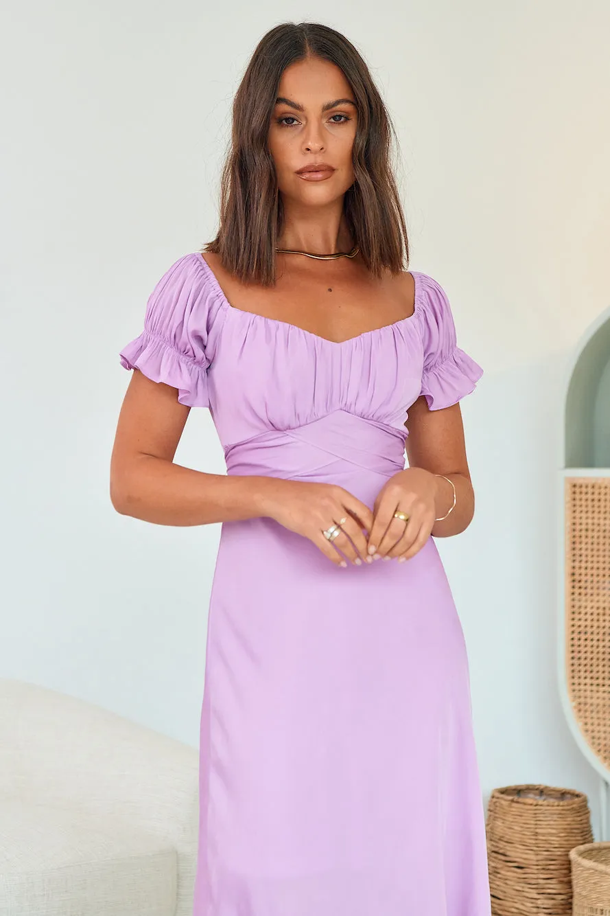 Sumatra Midi Dress Purple