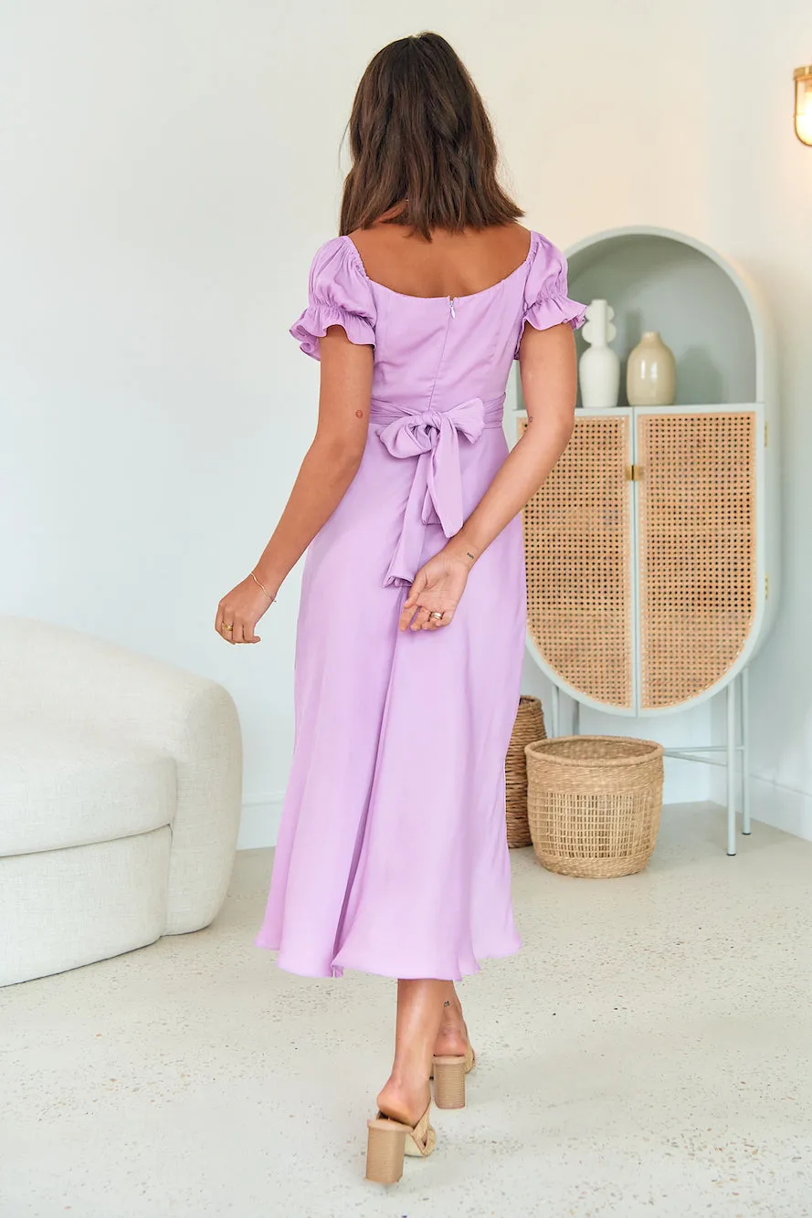 Sumatra Midi Dress Purple